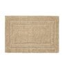 Beige Solid MicroFibre 14x10 Inches Antiskid Bath Mats