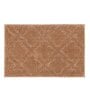 Beige Solid MicroFibre 14x10 Inches Antiskid Bath Mats