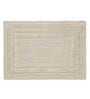 Beige Solid MicroFibre 14x10 Inches Antiskid Bath Mats