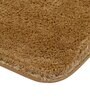 Beige Solid MicroFibre 14x10 Inches Antiskid Bath Mats