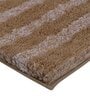 Beige Striped MicroFibre 15x10 Inches Antiskid Bath Mats