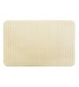 Beige Striped MicroFibre 15x10 Inches Antiskid Bath Mats