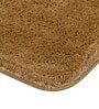 Beige Solid MicroFibre 15x10 Inches Antiskid Bath Mats
