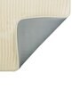 Beige Striped MicroFibre 15x10 Inches Antiskid Bath Mats