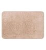 Beige Solid MicroFibre 15x10 Inches Antiskid Bath Mats