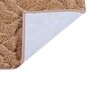 Beige Solid MicroFibre 15x10 Inches Antiskid Bath Mats