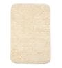 Beige Solid Microfibre 20x14 Inches AntiSkid Bath Mats (Set of 2)