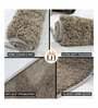 Beige Solid Microfibre 36x24 Inches AntiSkid Bath Mat
