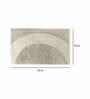 Beige Solid Polyester 24x16 Inches AntiSkid Bath Mat