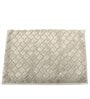 Beige Geometric Polyester 24x16 Inches Super Soft Bath Mat