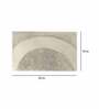 Beige Solid Polyester 30x18 Inches AntiSkid Bath Mat