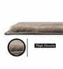 Beige Solid Polyester 30x18 Inches AntiSkid Bath Mat