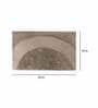 Beige Solid Polyester 30x18 Inches AntiSkid Bath Mat