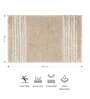 Beige Solid Polyester 32x20 Inches Max Absorbant 1 Bathmat