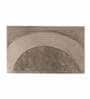 Beige Solid Polyester 36x24 Inches AntiSkid Bath Mat