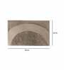 Beige Solid Polyester 36x24 Inches AntiSkid Bath Mat