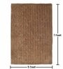 Beige Solid Polyester 5 ft x 7 ft Machine made Carpet
