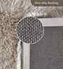 Beige Solid Polyester 5x8 Feet Machine Made Carpet
