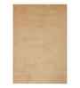 Beige Solid Polyester 5x8 Feet Machine Made Carpet