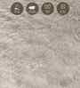 Beige Solid Polyester 5x8 Feet Machine Made Carpet