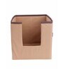 Beige Solid Polypropylene  Foldable Cloth Organiser