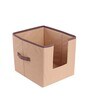 Beige Solid Polypropylene  Foldable Cloth Organiser