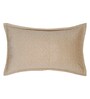 Beige Solid Velvet 27x18 Inches Pillow Cover (1Pc)