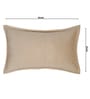 Beige Solid Velvet 27x18 Inches Pillow Covers (Set of 2)