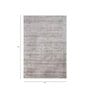 Beige Solid Viscose 3 ft X 5 ft Flat Weaves Carpet