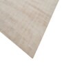Beige Solid Viscose 5 ft X 8 ft Hand Woven Carpet