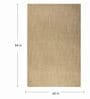 Beige Abstract Wool & Jute 5 x 7 Feet Hand Woven Carpet