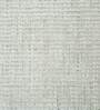 Beige Solid Wool & Viscose 8 ft x 10 ft Hand Woven Carpet