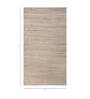 Beige Solid Wool 6 ft X 9 ft Hand Woven Carpet