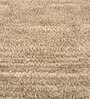 Beige Solid Wool 6 ft X 9 ft Hand Woven Carpet
