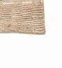 Beige Solid Wool 6 ft X 9 ft Hand Woven Carpet