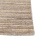 Beige Solid Wool 6 ft X 9 ft Hand Woven Carpet