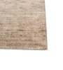 Beige Solid Wool 6 ft X 9 ft Hand Woven Carpet