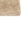 Beige Solid Wool 6 ft X 9 ft Hand Woven Carpet