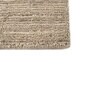 Beige Solid Wool 6 ft X 9 ft Hand Woven Carpet
