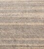 Beige Solid Wool 6 ft X 9 ft Hand Woven Carpet