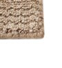 Beige Solid Wool 6 ft X 9 ft Hand Woven Carpet