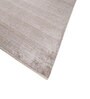 Beige Solid Wool and Bamboo Silk 5 ft X 8 ft Hand Woven Carpet