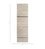 Beige Solid Wool and Viscose 2'6 ft X 9 ft Hand Woven Runner