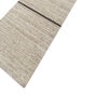 Beige Solid Wool and Viscose 2'6 ft X 9 ft Hand Woven Runner