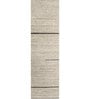 Beige Solid Wool and Viscose 2'6 ft X 9 ft Hand Woven Runner