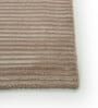 Beige Solid Wool and Viscose 5 ft X 8 ft Hand Woven Carpet