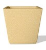 Beige Square Shaped Polymer Floor Planter