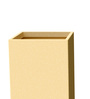 Beige Square Shaped Polymer Floor Planter