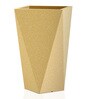 Beige Square Shaped Polymer Floor Planter