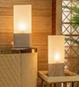 Beige Stone Terra Block Lamp